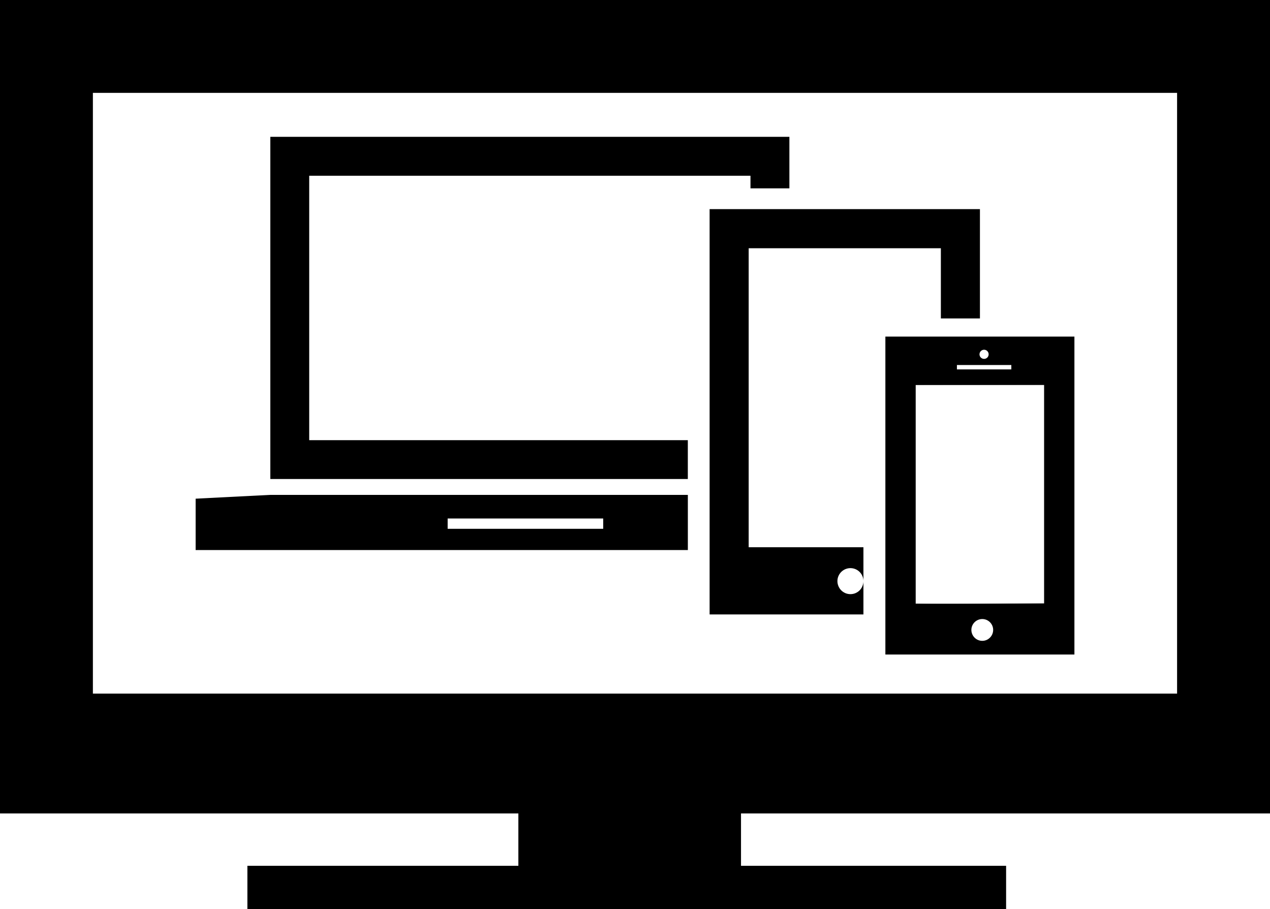 Responsive Design For Modern Monitors Outline Svg File Free Vectors